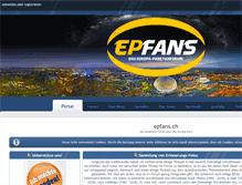 Tablet Screenshot of epfans.ch